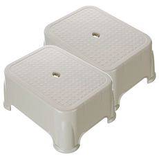 KEYWAY 聯府 舒適墊腳椅 36.5 x 27.5 x 16.1cm 2個, 白色