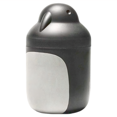 QUALy Penguin Container 冰原企鵝 收納罐, 黑色, 1個