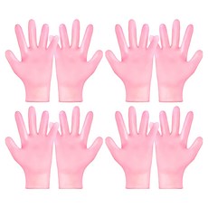 凝膠手套 79g 4雙, 6.7 x 20cm, 粉色, 1組
