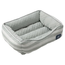 Dogfeet DF 涼感透氣方形床, 條紋灰, 1個