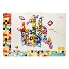TEAMSON 窗戶滾珠磁力積木片組 172片, 多色, 1組