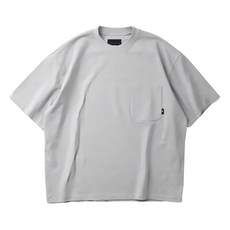 BOHRHOO 字母印花口袋短Tee, 灰色