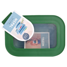 MEPAL方形密封保鮮盒 500ml 寶石綠 可冷凍冷藏 可微波爐, 176 x 126 x 51mm 寶石綠 145g 500ml, 1個