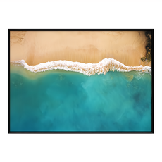 海灘海浪風景掛畫, 黑色