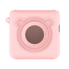 peripage 愛立熊 A6 打印機專用矽膠套, 防塵防刮, 親膚材質, 粉色, 1個