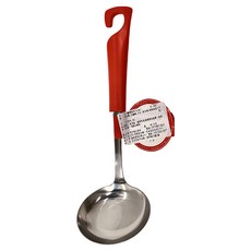 KAI 貝印 House 不鏽鋼短杓 20x6.3x5cm 日本製造, 紅柄, 1個