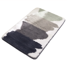 西格傢飾 北歐系加厚吸水防滑植絨地墊 聚酯纖維 TPR防滑底, 40 x 60cm, 水墨雅緻