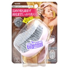 VeSS 髮質潔淨按摩洗髮梳, 長短交叉梳齒設計, 彈力按摩頭皮, KNS-600, 1個