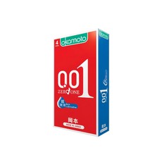 okamoto 岡本 001RL 超潤滑保險套, 4個, 1盒