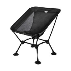 BlackPongo 7075鋁合金超承重折疊椅, 600D抗撕裂布, 黑色, 1個