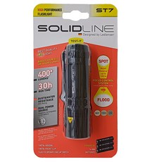 SOLIDLINE ST7 航空鋁合金手電筒 - 400流明 30小時運行時間 IP54防塵防水, 1個