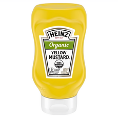 HEINZ 亨氏 有機黃芥末醬 226g，天然風味，適用於熱狗、三明治、沙拉, 1瓶