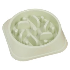 寵物慢食碗, 綠色, 1個
