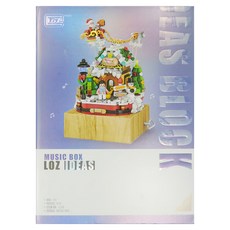 LoZ 積木玩具 NO.1238, 聖誕屋音樂盒, 1盒