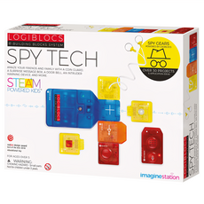 4M 邏輯積木：間諜科技 STEAM動力兒童，30多個項目和應用創意, Multicolor, 1盒