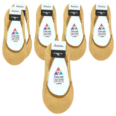 Amiss 機能感 萊卡彈性無痕隱形襪 6雙