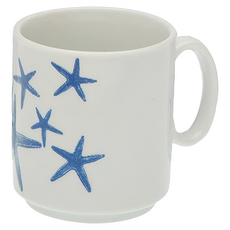 VERSA瓷製馬克杯4件組 225ml, 藍海星, 1組