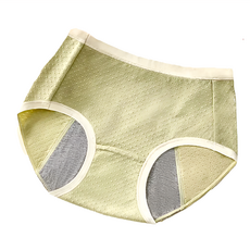 bebehome 5A石墨烯抗菌加寬加大防漏生理內褲, 抹茶色