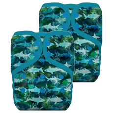 THIRSTIES 成長型 口袋式布尿布 一般款, Jaws2, 2件