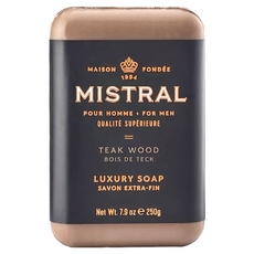 Mistral 柚木麝香 沐浴皂 250g, 法國製, 深層清潔, 溫和保濕, 全身適用, 1個