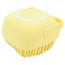 PUKU 藍色企鵝 矽膠沐浴刷, 柔軟刷毛, 附手提設計, 黃色, 1入, 4個