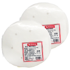 MR.BAKING 萬鴻 5.5吋圓型蒸籠紙 142mm 蒸籠墊紙 有孔無孔可選, 5.5吋, 1000片, 2包