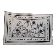 典雅北歐風地墊 長方形, 唯美共生 黑色 + 白色