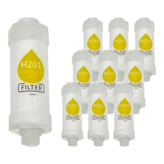 香氛淨水器 檸檬 Set 2, H201 Shower Filter, 除氯美膚，含維他命C和十種不同香精油, 10個