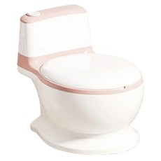 LILIKOKO 哩哩摳摳 兒童仿真沖水聲馬桶, 粉色, 尺寸27x39x32公分, 適用年紀0-8歲