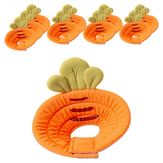 3baby 三個寶 寵物伊麗莎白透氣防咬頸圈 10個 透氣舒適 防抓咬, 胡蘿蔔, L