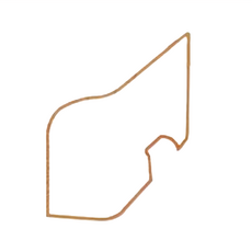 Pet-LinK 寵物幹線 兔兔部屋圍板 776 x 172mm 2片, 咖啡色, 1組