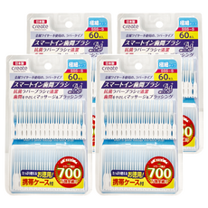 CREATE 極細牙間刷 SSS-S 智能軟橡膠牙間刷, 60支, 4包