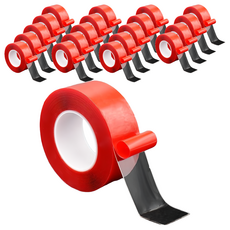 極黏透明無痕強力膠條 25mm 透明色 - 黏貼、不殘膠、適用多種材質, 20捲