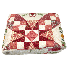 BonBon naturel 拼布大地墊 230 x 200cm 紅菱格