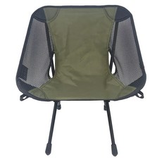 OWL CAMP 輕量椅, 7075加厚航空鋁合金管材支架, 500D尼龍布椅面, 軍綠色, 1個