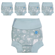 Splash About 銀離子3D雙層游泳尿布褲 陽光小熊, XXL, 5件