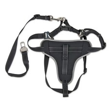 Petmate 乘車兩用胸背帶, 黑色, 1個