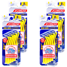 日本 DENTALPRO 牙間刷 L型 SS號, 10支, 4組, 0.3cm