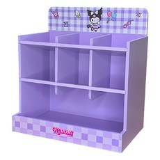 Sanrio 三麗鷗 酷洛米木製格子桌面收納盒 SKU1056 20.5 x 13.2 x 22cm, 夏日時光, 3層