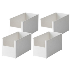 GAKYU 餐具收納盒 韓國製 白色, L, 4個