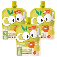 ViTABiO 有機優鮮果 蘋果 + 洋梨, 90g, 3包