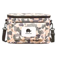 bebenuvo 韓國新款推車掛袋 二代-鳥語花香 16*17*33公分 帆布+防水層, 迷彩, 1個