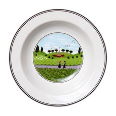 Villeroy & Boch 設計刀沙拉碗會議 20 厘米, 1個, 白色 + 綠色