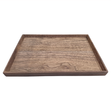 日式原木防滑托盤, 小, 胡桃木, 1個