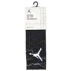NIKE 耐吉 JORDAN 喬丹 FURY GRAPHIC Dri-FIT 運動頭帶, 黑灰白, 1條