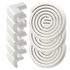 WONDER PAPA 壓花護角 3個 + 護角 6個, 白色, 1組