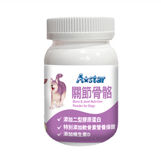 A star 犬專用關節骨骼粉, 添加二型膠原蛋白, 添加軟骨素營養保健, 添加維生素D, 維護骨骼/關節, 60g, 1罐