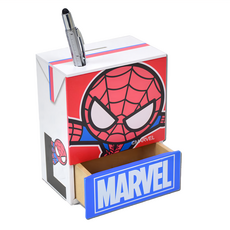 MARVEL 漫威 復仇者聯盟 鋁箔包造型 存錢筒 筆筒 收納置物盒, 蜘蛛人, 1個