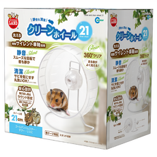 MARUKAN MK透明系靜音滾輪 L 倉鼠滾輪 21公分, 透明色, 1入