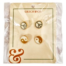 Grech&Co 耳針耳環兩對組
